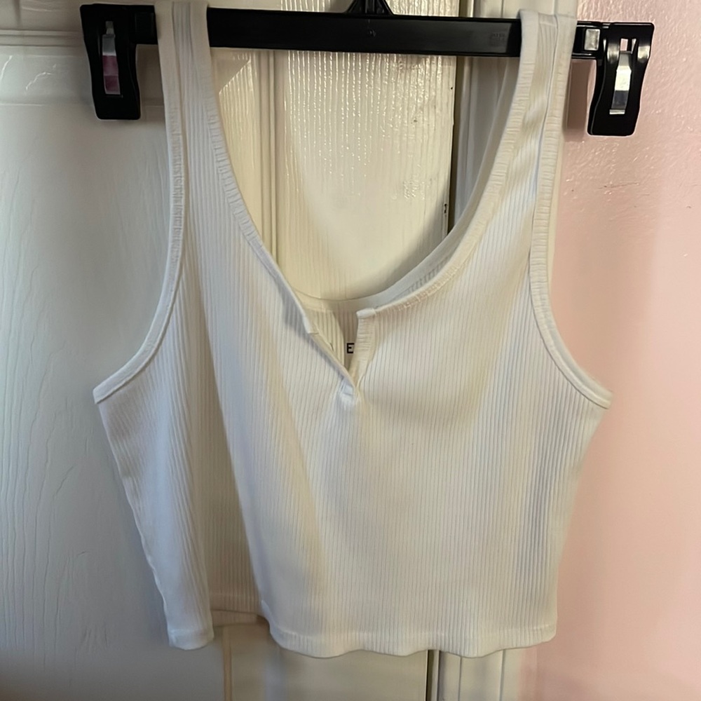 white crop top